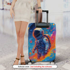 1-Piece Astronaut Space Galaxy Stars Cosmic  Suitcase Luggage Cover, Stretch Protective Sleeve
