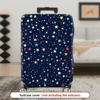 1-Piece Starry Night Colorful Galaxy Cosmic Space Astral  Suitcase Luggage Cover, Stretch Protective Sleeve