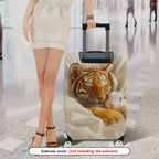 1-Piece Animal Tiger Rabbit Cozy Cute Stylish Warm  Suitcase Luggage Cover, Stretch Protective Sleeve