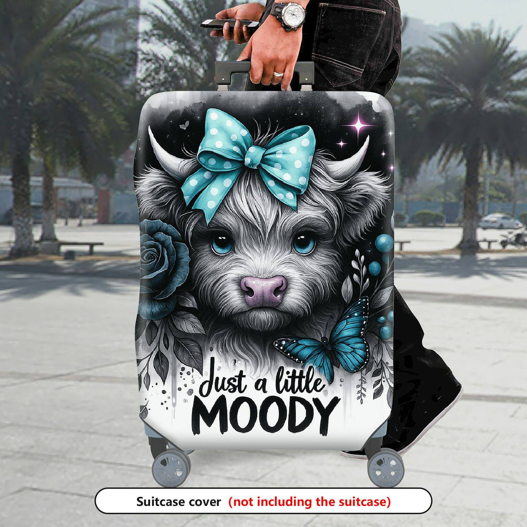 1-Piece Cute Animal Blue Bow Rose Butterfly Star  Suitcase Luggage Cover, Stretch Protective Sleeve