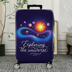 1-Piece Cosmic Galaxy Space Universe Planet Star  Suitcase Luggage Cover, Stretch Protective Sleeve