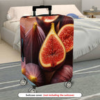 1-Piece Fruit Fig Artistic Vibrant Fresh Juicy  Suitcase Luggage Cover, Stretch Protective Sleeve