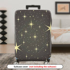 1-Piece Starry Night Sky Cosmic Galaxy Starburst Sparkle  Suitcase Luggage Cover, Stretch Protective Sleeve