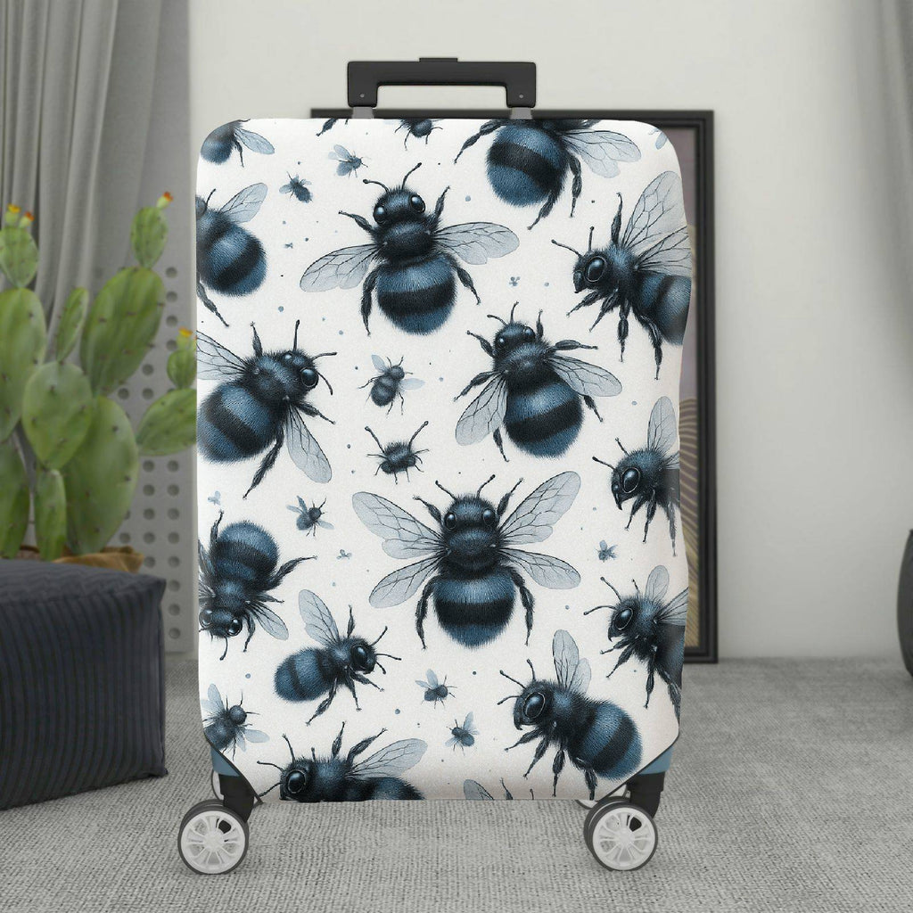 1-Piece Bee Insect Animal Pattern Nature Artistic Fun  Suitcase Luggage Cover, Stretch Protective Sleeve