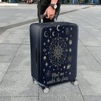 1-Piece Celestial Starry Night Moon Galaxy Cosmic  Suitcase Luggage Cover, Stretch Protective Sleeve