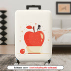 1-Piece Apple Ant  Artistic Fun Modern Stylish  Suitcase Luggage Cover, Stretch Protective Sleeve