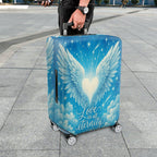 1-Piece Angel Heart Wings Starry Sky Eternal Love  Suitcase Luggage Cover, Stretch Protective Sleeve
