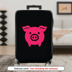 1-Piece Animal Pink Pig Decorative Travel  Suitcase Luggage Cover, Stretch Protective Sleeve