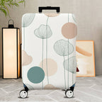 1-Piece Minimalist Vintage Botanical Geometric Abstract  Suitcase Luggage Cover, Stretch Protective Sleeve