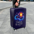 1-Piece Cosmic Galaxy Space Universe Planet Star  Suitcase Luggage Cover, Stretch Protective Sleeve