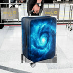 1-Piece Galaxy Nebula Blue Cosmic Star Spiral  Suitcase Luggage Cover, Stretch Protective Sleeve