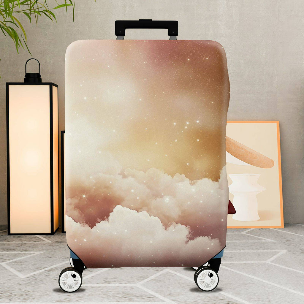 1-Piece Dreamy Starry Cloud Fantasy Cosmic Abstract  Suitcase Luggage Cover, Stretch Protective Sleeve