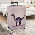 1-Piece Dinosaur Starry Gray Purple Galaxy Magic Cosmic  Suitcase Luggage Cover, Stretch Protective Sleeve
