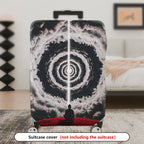 1-Piece Meditation Cosmic Vortex Storm Abstract Artistic  Suitcase Luggage Cover, Stretch Protective Sleeve
