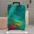1-Piece Abstract Multicolor Artistic Vivid Vibrant Colorful  Suitcase Luggage Cover, Stretch Protective Sleeve