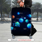 1-Piece Solar System Universe Planet Galaxy Astronomical Space  Suitcase Luggage Cover, Stretch Protective Sleeve