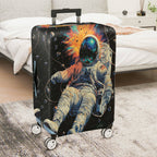 1-Piece Cosmic Astronaut Explosion Galaxy Universe Outer Space  Suitcase Luggage Cover, Stretch Protective Sleeve