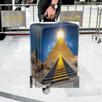 1-Piece Pyramid Stargate Cosmic Egypt Ancient Mysterious  Suitcase Luggage Cover, Stretch Protective Sleeve