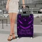 1-Piece Cosmic Moon Stars Mysterious Wild Child  Suitcase Luggage Cover, Stretch Protective Sleeve