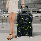 1-Piece Geometric  Luminous Reflective Modern Abstract  Suitcase Luggage Cover, Stretch Protective Sleeve