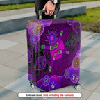 1-Piece Abstract Tribal Animal Boomerang Geometric Art  Suitcase Luggage Cover, Stretch Protective Sleeve