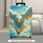 1-Piece Eagle Nature Water Flight Artistic Majestic  Suitcase Luggage Cover, Stretch Protective Sleeve