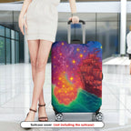 1-Piece Colorful Maritime Cosmic Fantasy Starry  Suitcase Luggage Cover, Stretch Protective Sleeve