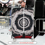 1-Piece Meditation Cosmic Vortex Storm Abstract Artistic  Suitcase Luggage Cover, Stretch Protective Sleeve