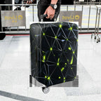 1-Piece Geometric  Luminous Reflective Modern Abstract  Suitcase Luggage Cover, Stretch Protective Sleeve