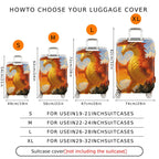 1-Piece Fiery Dragon Fantasy Adventure Mythical Creature Artistic  Suitcase Luggage Cover, Stretch Protective Sleeve