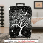 1-Piece Mystical Cosmic Tree Lunar Stars Planet  Suitcase Luggage Cover, Stretch Protective Sleeve