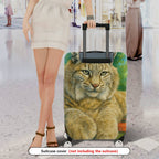 1-Piece Animal Nature Art Colorful Relaxing Vibrant  Suitcase Luggage Cover, Stretch Protective Sleeve