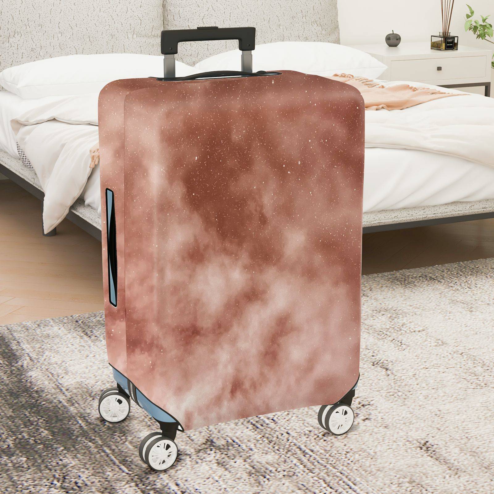 1-Piece Cosmic Space Galaxy Nebula Star Dust  Suitcase Luggage Cover, Stretch Protective Sleeve