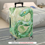 1-Piece Geometric Snake Mosaic Pattern Artistic Stylish Unique  Suitcase Luggage Cover, Stretch Protective Sleeve