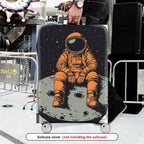 1-Piece Astronaut Moon Space Galaxy Cosmic  Suitcase Luggage Cover, Stretch Protective Sleeve