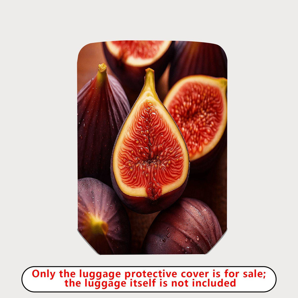 1-Piece Fruit Fig Artistic Vibrant Fresh Juicy  Suitcase Luggage Cover, Stretch Protective Sleeve