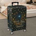 1-Piece Starry Cosmic Universe Galaxy Inspirational Quote Constellation  Suitcase Luggage Cover, Stretch Protective Sleeve