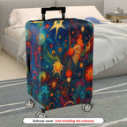 1-Piece Cosmic Starry Space Galaxy Nebula Universe  Suitcase Luggage Cover, Stretch Protective Sleeve