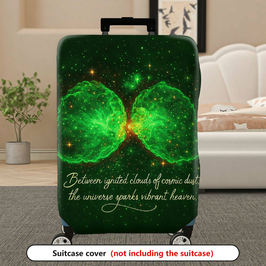 1-Piece Universe Celestial Cosmic Abstract Quote  Suitcase Luggage Cover, Stretch Protective Sleeve