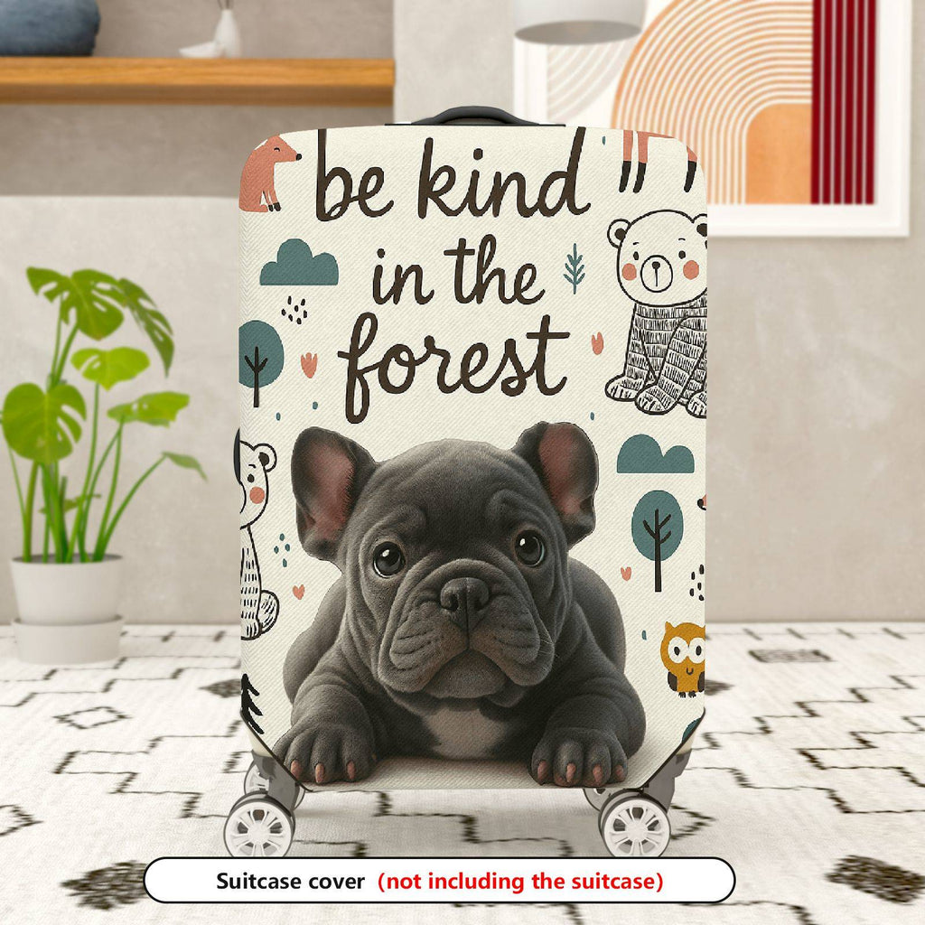 1-Piece Animal Forest Nature Dog  Suitcase Luggage Cover, Stretch Protective Sleeve