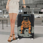 1-Piece Astronaut Moon Space Galaxy Cosmic  Suitcase Luggage Cover, Stretch Protective Sleeve
