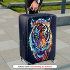 1-Piece Animal Tiger Colorful Vivid Artistic Graphic  Suitcase Luggage Cover, Stretch Protective Sleeve