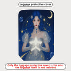1-Piece Cosmic Starry Night Fantasy Enchanting Mystical Star  Suitcase Luggage Cover, Stretch Protective Sleeve