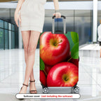 1-Piece Apple Leaf Fresh Nature Art Fruit Green  Suitcase Luggage Cover, Stretch Protective Sleeve