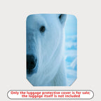 1-Piece Arctic Ice Polar Bear Wildlife Nature Animal  Suitcase Luggage Cover, Stretch Protective Sleeve