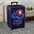 1-Piece Cosmic Galaxy Space Universe Planet Star  Suitcase Luggage Cover, Stretch Protective Sleeve