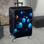 1-Piece Solar System Universe Planet Galaxy Astronomical Space  Suitcase Luggage Cover, Stretch Protective Sleeve