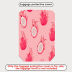 1-Piece Pink Dragon Fruit Pattern Travel Vacation Holiday Fruit  Suitcase Luggage Cover, Stretch Protective Sleeve