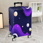1-Piece Night Sky Galaxy Cosmic Stars Planets Abstract  Suitcase Luggage Cover, Stretch Protective Sleeve