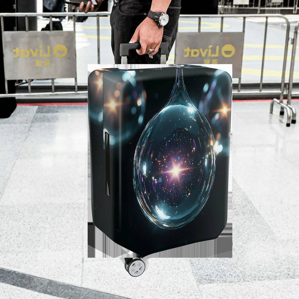 1-Piece Galaxy Starry Sky Cosmic Universe Space Abstract  Suitcase Luggage Cover, Stretch Protective Sleeve